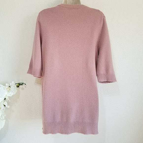 Vince 1/2 Sleeve Cashmere Tunic Sweater - Picture 3 of 7